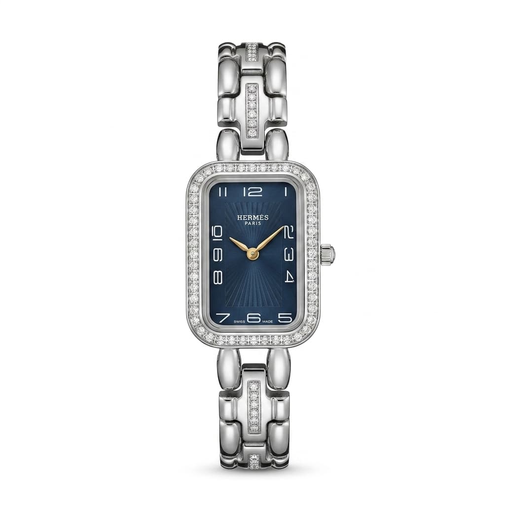 ساعة هيرميس (Hermès) النسائية المرصعة